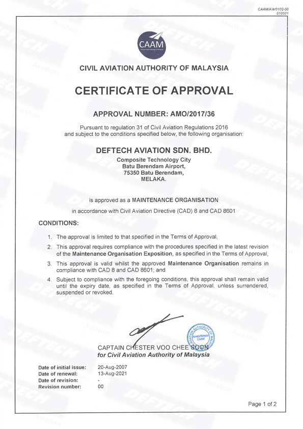 CIVIL-AVIATION-AUTHORITY-OF-MALAYSIA-(CAAM)-certificates-deftech-aviation